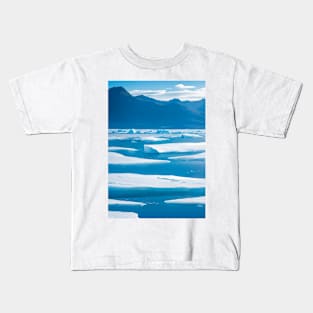 Icy Ocean with Floating Icebergs Kids T-Shirt